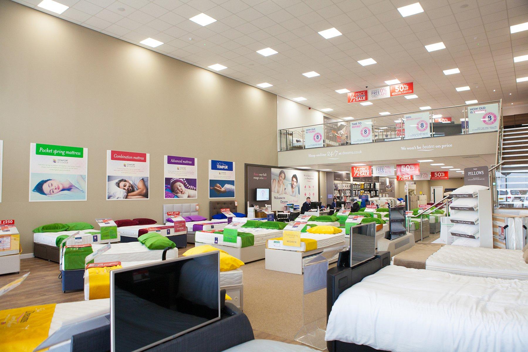 Dreams Store in Leeds Birstall Beds, Mattresses & Furniture Dreams